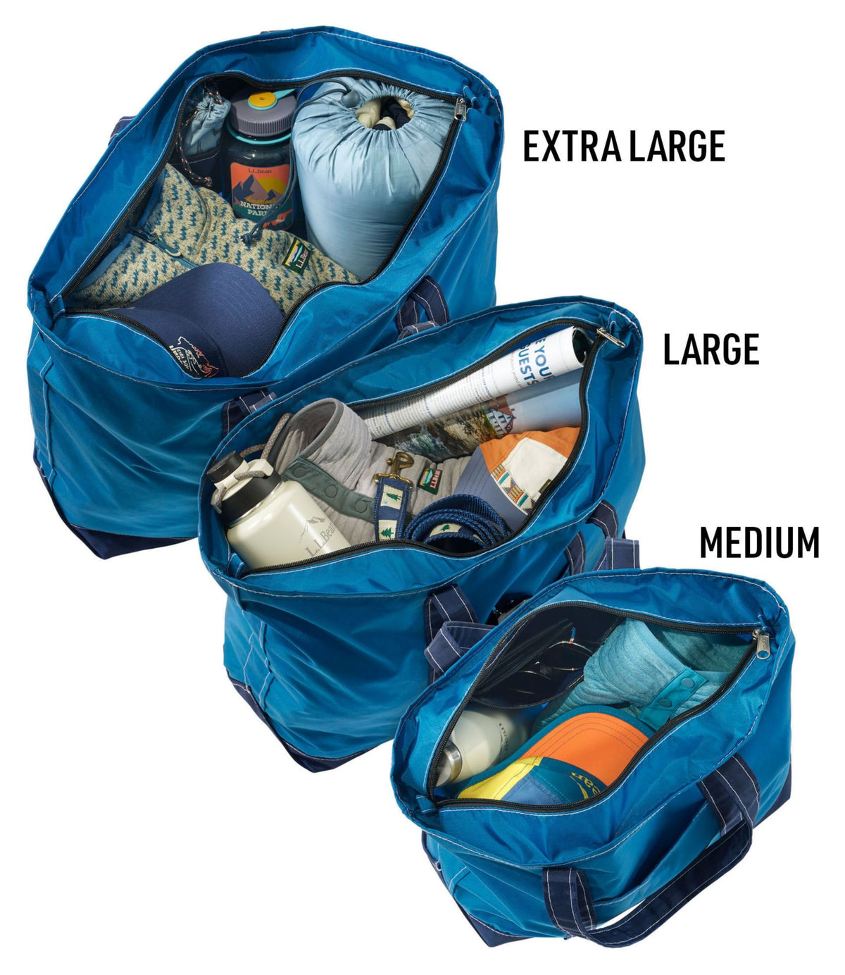 L.L.Bean Everyday Lightweight Tote Nautical Blue