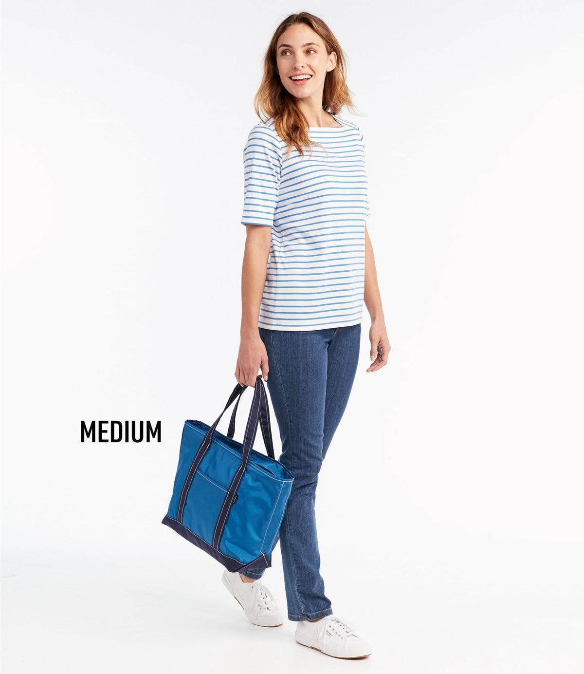 L.L.Bean Everyday Lightweight Tote Nautical Blue