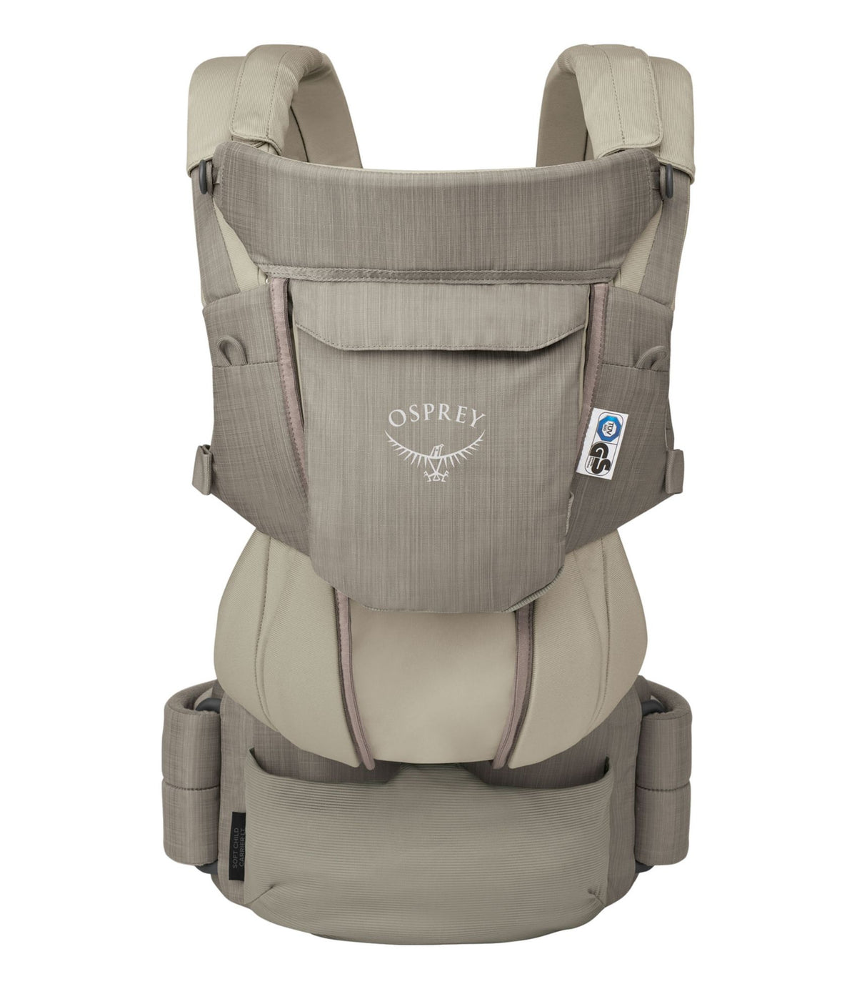L.L.Bean Osprey Poco Soft Child Carrier LT Tan Concrete