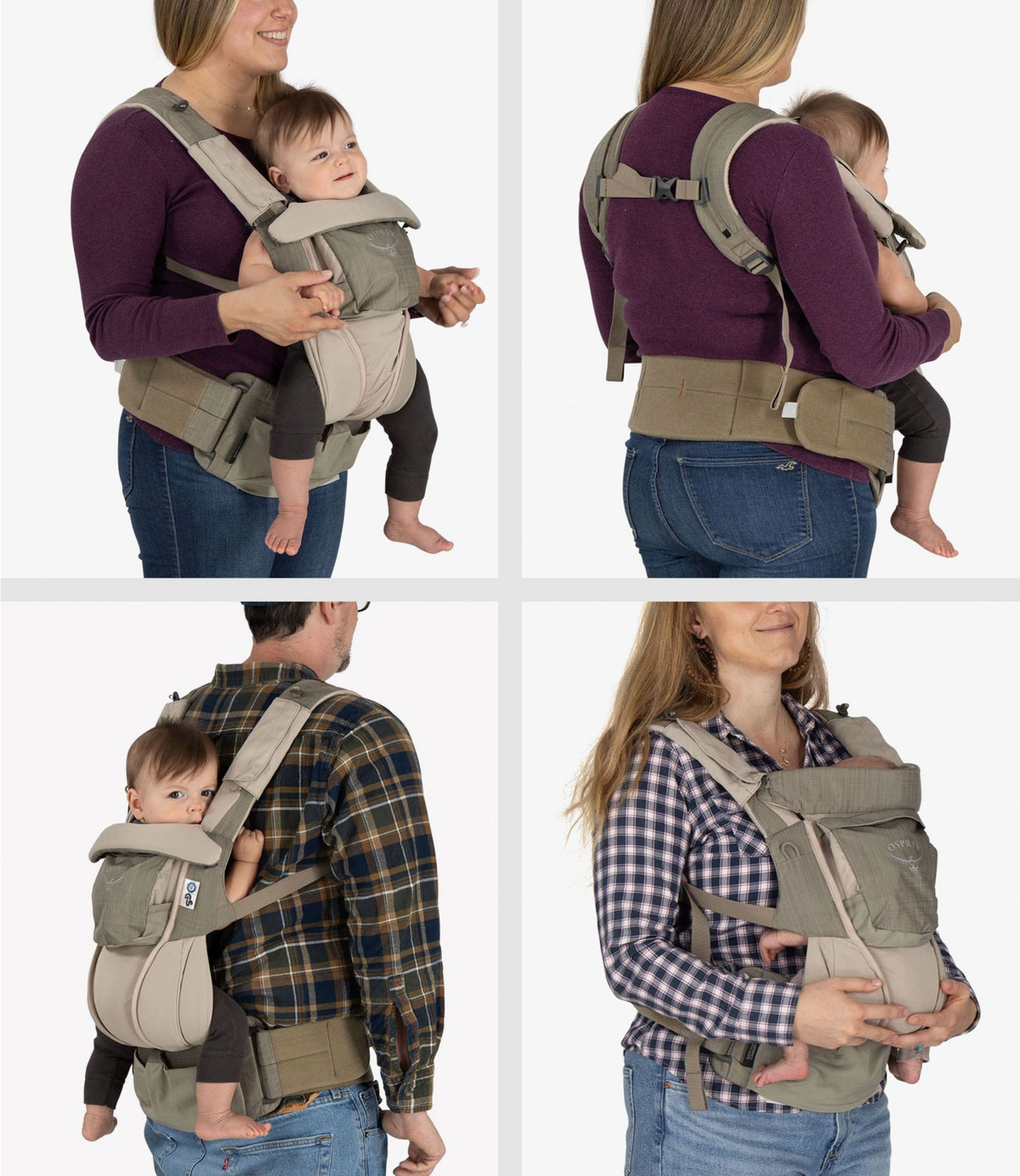 L.L.Bean Osprey Poco Soft Child Carrier LT Tan Concrete