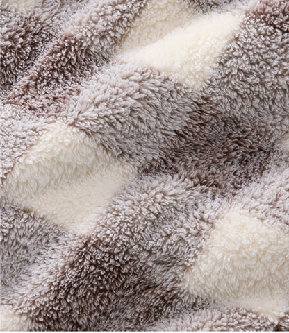 L.L.Bean Cozy Plush Throw, Plaid Dark Sable