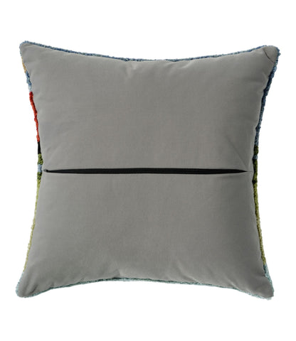 L.L.Bean Indoor/Outdoor Hooked Pillow, Dogs in Canoe, 18" x 18" Multi