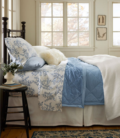 L.L.Bean Ultraplush PrimaLoft Blanket Cream
