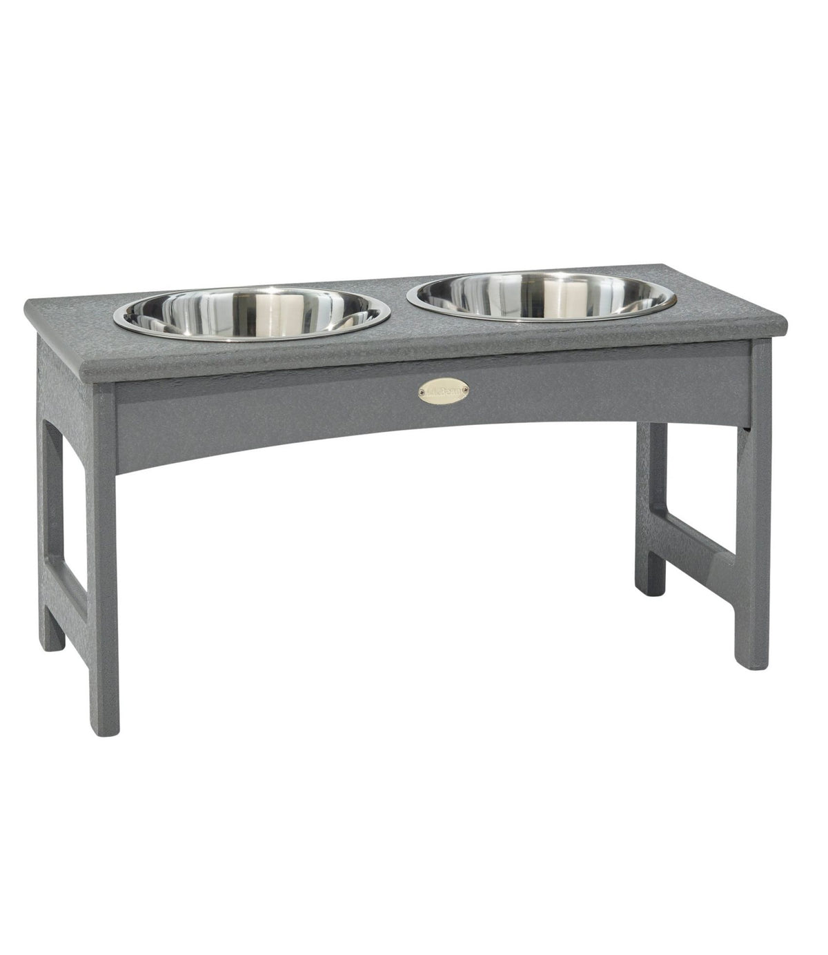 L.L.Bean All-Weather Pet Feeder Slate Gray