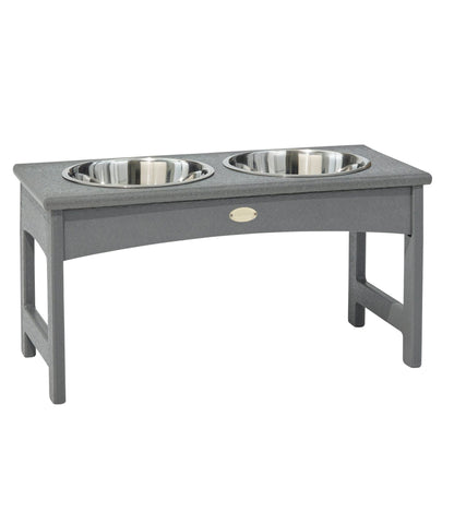 L.L.Bean All-Weather Pet Feeder Slate Gray