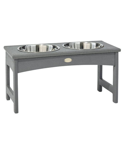 L.L.Bean All-Weather Pet Feeder Slate Gray