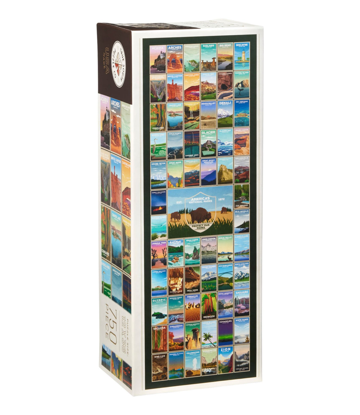 L.L.Bean America's National Park Puzzle, 750 Pieces Multi