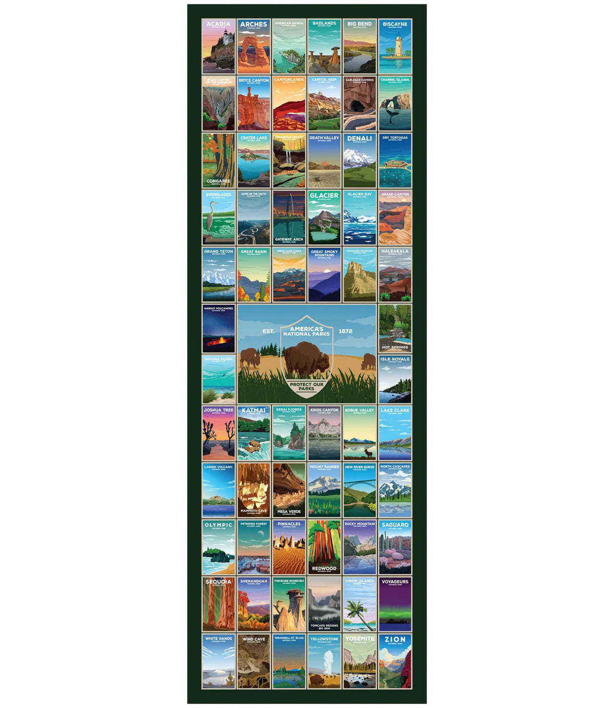 L.L.Bean America's National Park Puzzle, 750 Pieces Multi