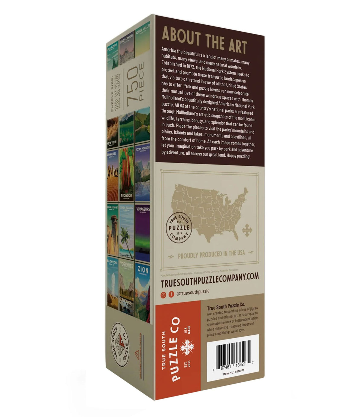 L.L.Bean America's National Park Puzzle, 750 Pieces Multi