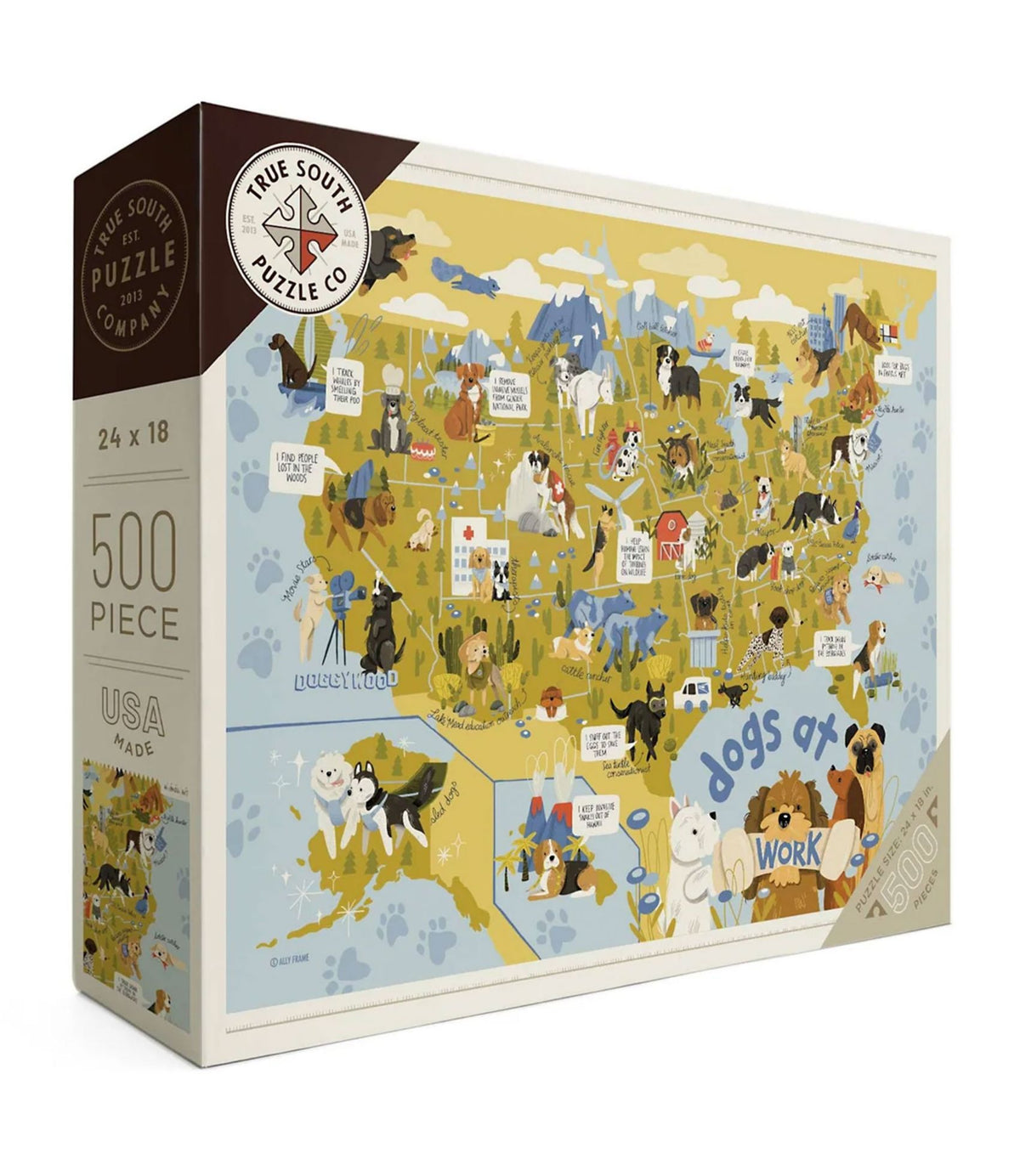 L.L.Bean Dogs at Work Puzzle, 500 Pieces Multi