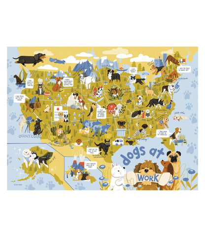 L.L.Bean Dogs at Work Puzzle, 500 Pieces Multi