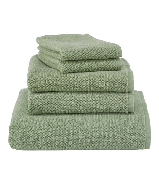 L.L.Bean Organic Textured Cotton Towel Antique Pine