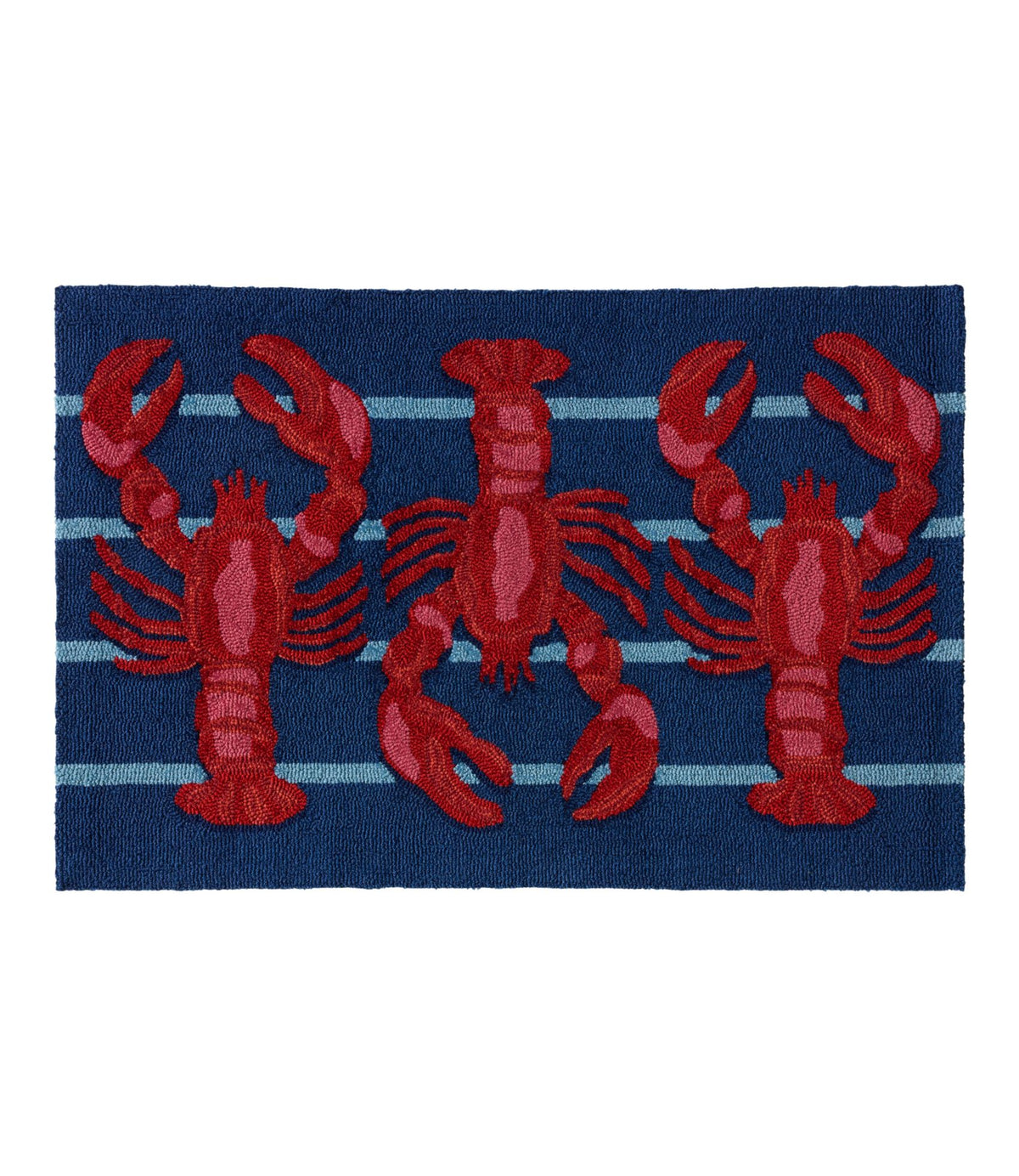 L.L.Bean Indoor/Outdoor Vacationland Rug, Lobsters Multi