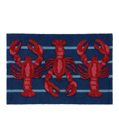 L.L.Bean Indoor/Outdoor Vacationland Rug, Lobsters Multi
