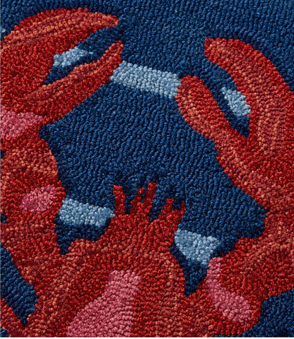L.L.Bean Indoor/Outdoor Vacationland Rug, Lobsters Multi