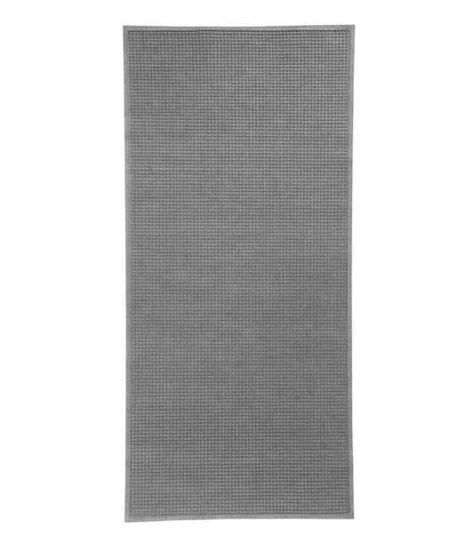 L.L.Bean Everyspace Recycled Waterhog Mat, 4' Wide Medium Gray