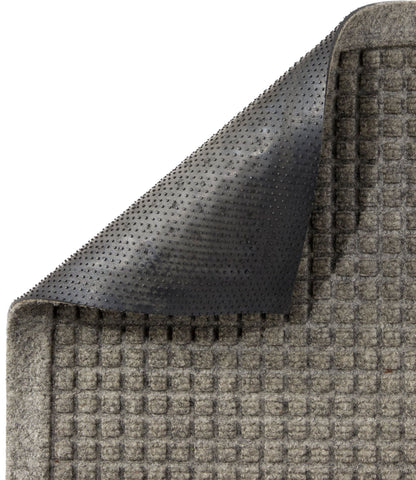 L.L.Bean Everyspace Recycled Waterhog Mat, 4' Wide Medium Gray