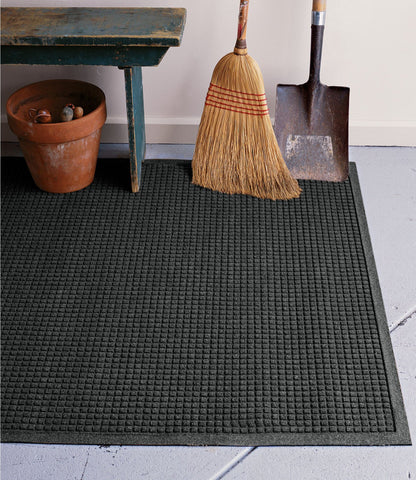 L.L.Bean Everyspace Recycled Waterhog Mat, 4' Wide Medium Gray