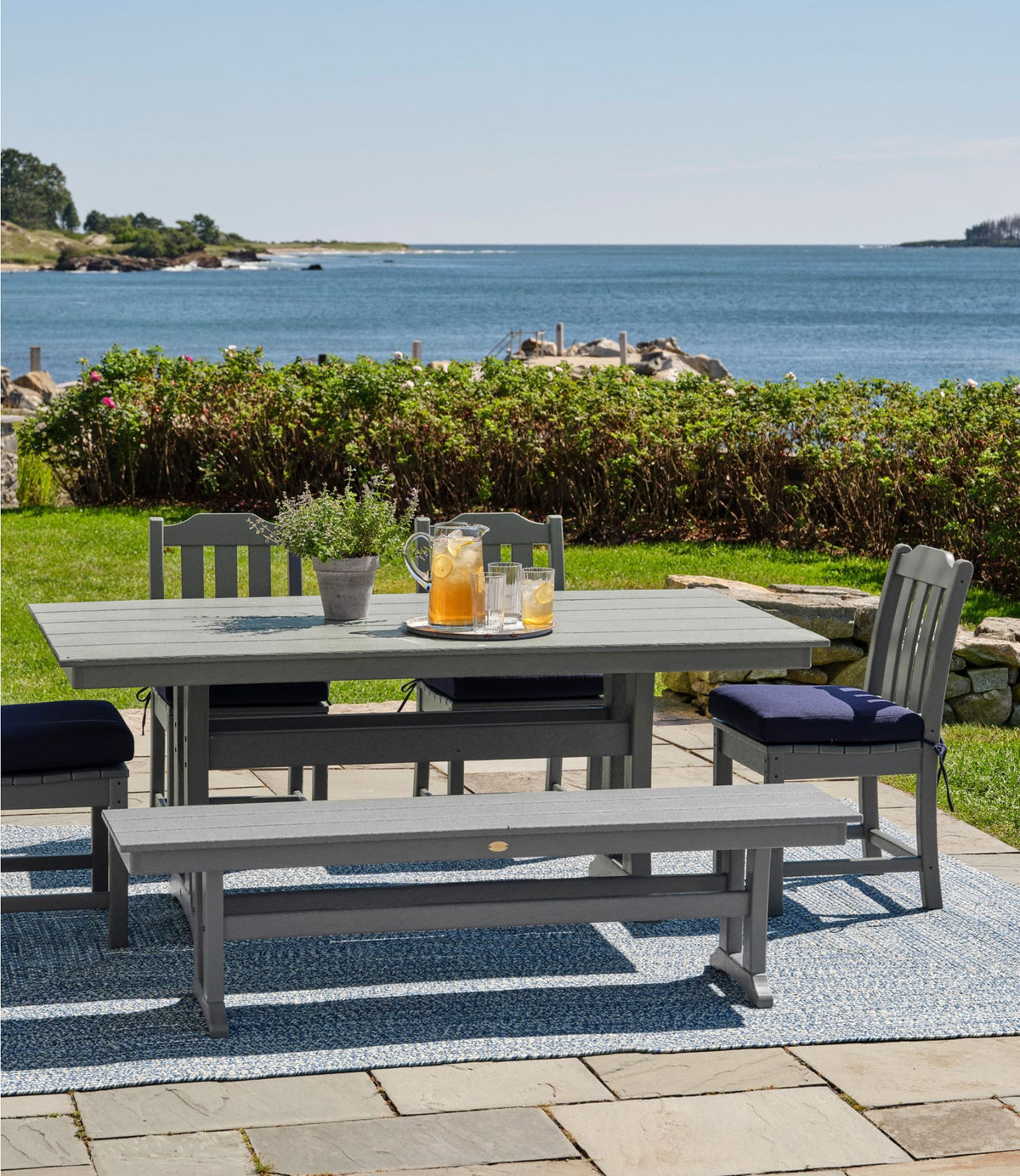 L.L.Bean All-Weather Farmhouse Table, Large Green
