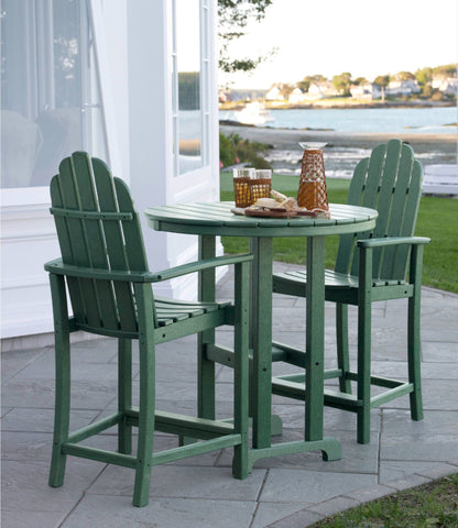 L.L.Bean All-Weather Counter-Height Table, 36" Round Green