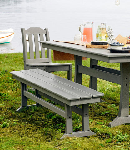 L.L.Bean All-Weather Farmhouse Bench Green