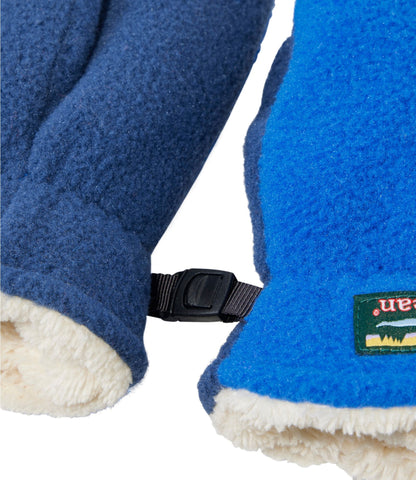 L.L.Bean Infants' and Toddlers' Mountain Classic Fleece Hat and Mitten Set Bright Sea Blue
