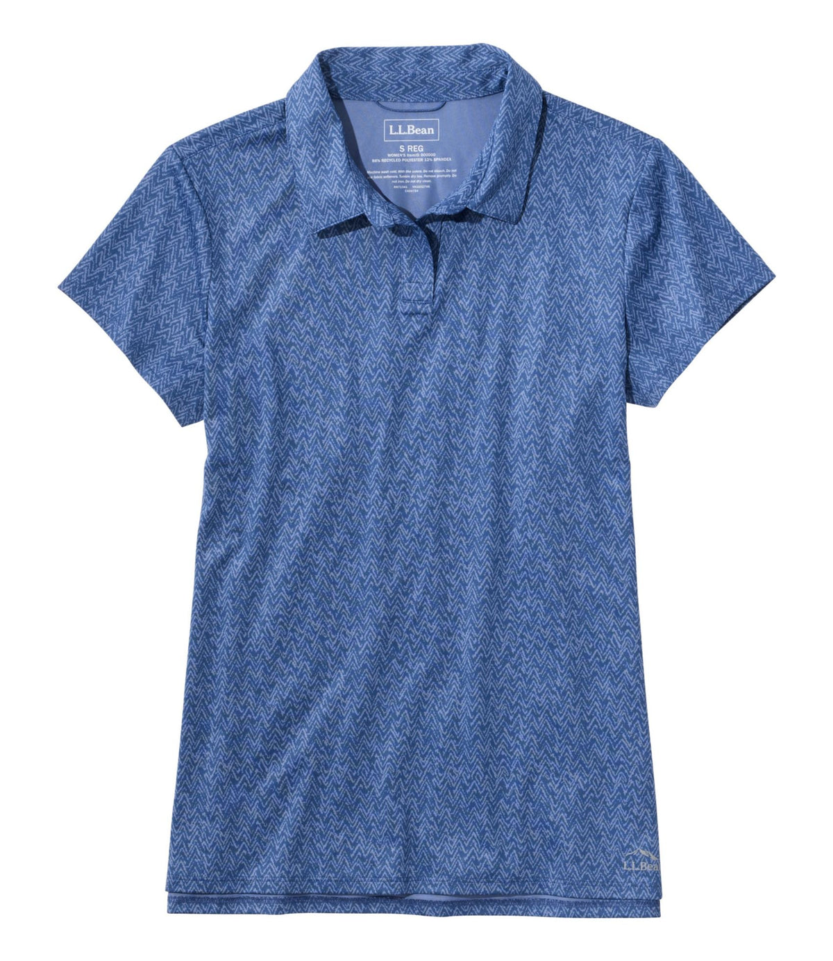 L.L.Bean Women's Access Polo, Short-Sleeve Print