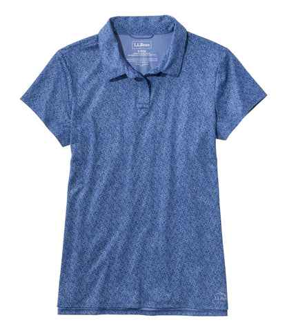 L.L.Bean Women's Access Polo, Short-Sleeve Print