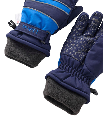 L.L.Bean Kids' Wintry Mix Waterproof Gloves Alpine Aster