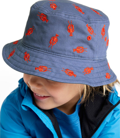 L.L.Bean Kids' Bean's Reversible Cotton Bucket Hat Forest Grove Camp Dog