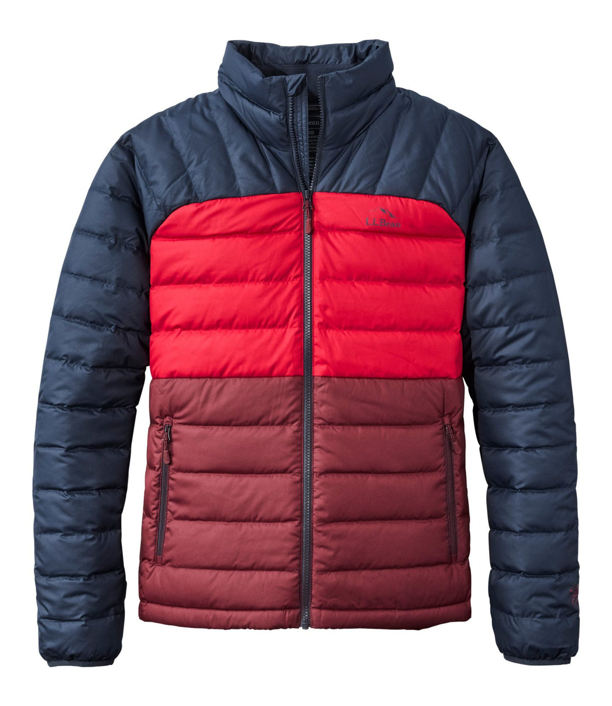 L.L.Bean Men's Bean's Down Jacket, Colorblock
