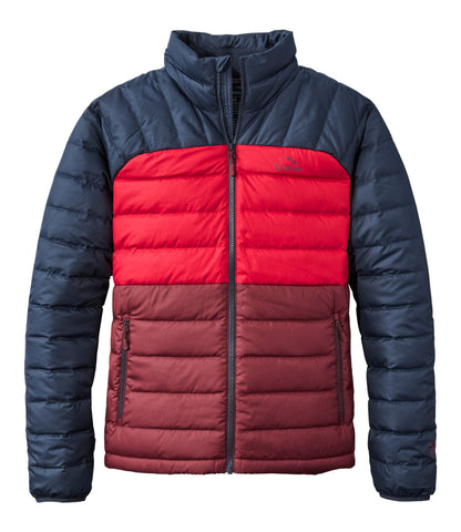 L.L.Bean Men's Bean's Down Jacket, Colorblock