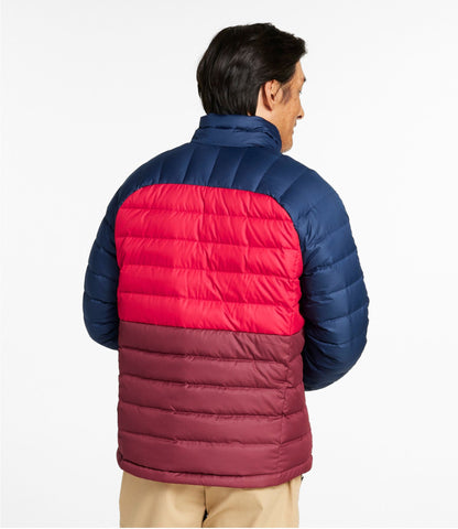 L.L.Bean Men's Bean's Down Jacket, Colorblock