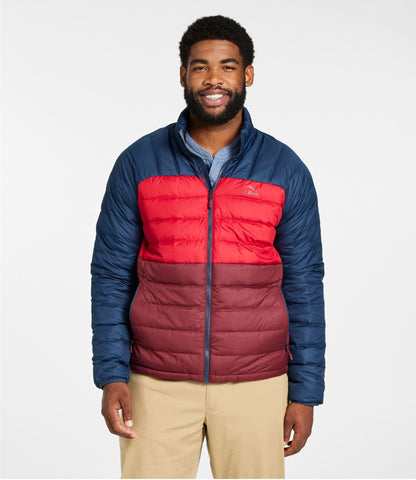 L.L.Bean Men's Bean's Down Jacket, Colorblock
