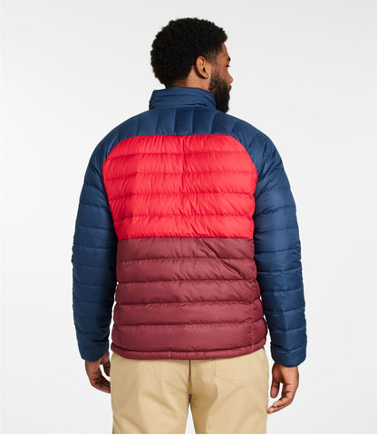 L.L.Bean Men's Bean's Down Jacket, Colorblock