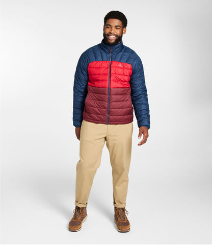L.L.Bean Men's Bean's Down Jacket, Colorblock