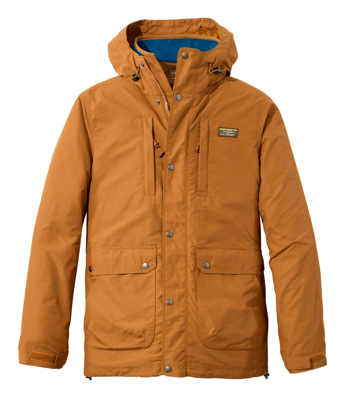 L.L.Bean Men's Mountain Classic 3-in-1 Jacket Dark Bronze/Dark Marine Blue
