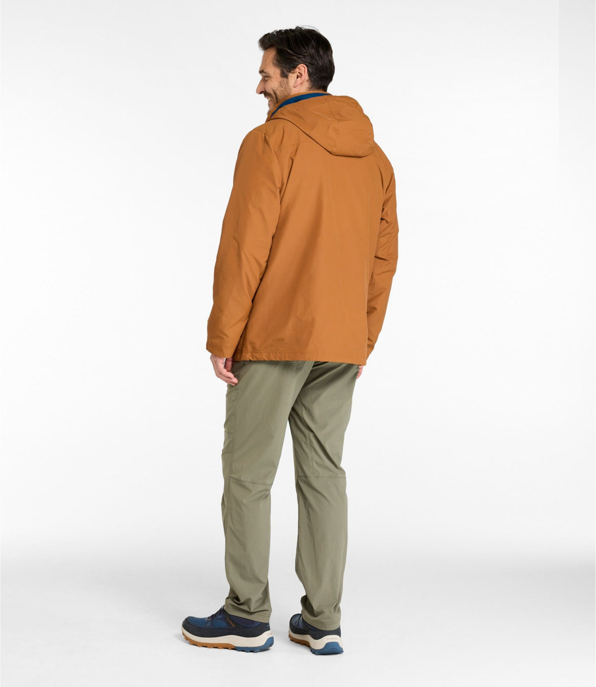 L.L.Bean Men's Mountain Classic 3-in-1 Jacket Dark Bronze/Dark Marine Blue