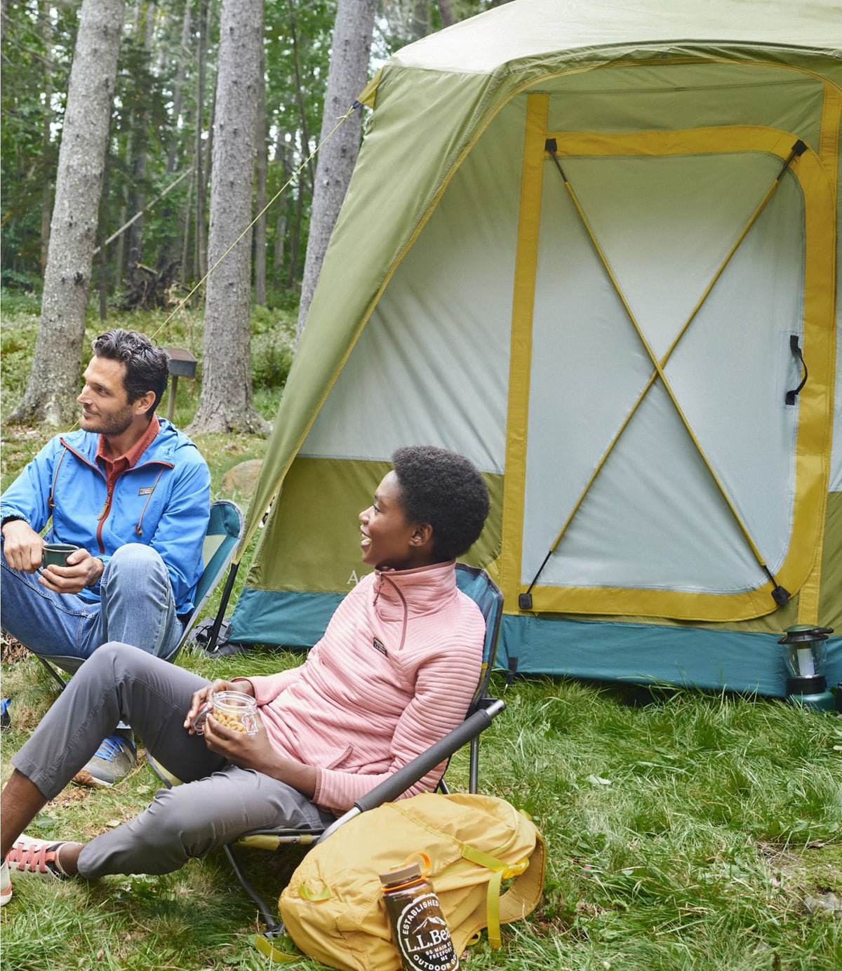 L.L.Bean L.L.Bean Acadia 4-Person Tent Avocado/Chartreuse