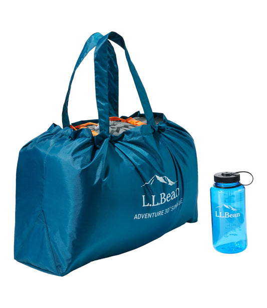 L.L.Bean Adults' L.L.Bean Adventure 30° Sleeping Bag Deep Admiral Blue/Mineral Blue