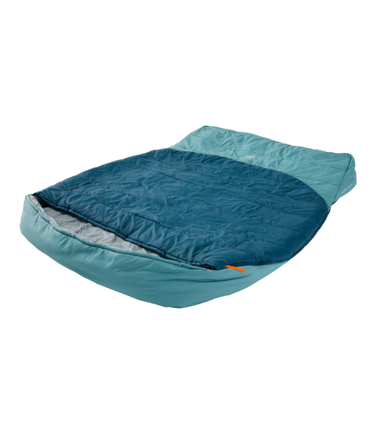 L.L.Bean Adults' L.L.Bean Adventure 30° Sleeping Bag, Double Deep Admiral Blue/Mineral Blue