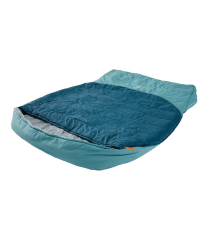 L.L.Bean Adults' L.L.Bean Adventure 30° Sleeping Bag, Double Deep Admiral Blue/Mineral Blue