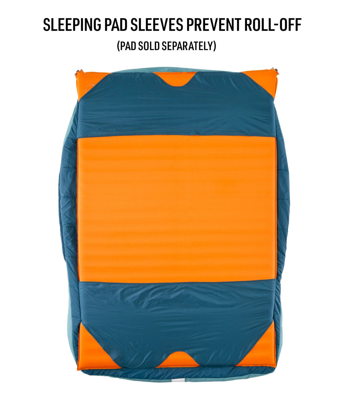 L.L.Bean Adults' L.L.Bean Adventure 30° Sleeping Bag, Double Deep Admiral Blue/Mineral Blue