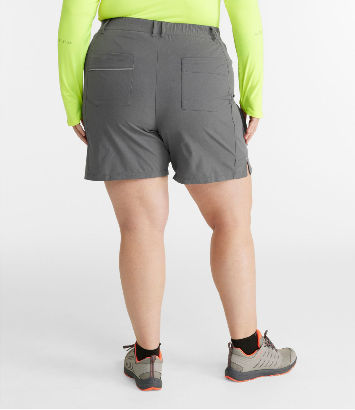 L.L.Bean Women's Comfort Cycling Shorts with Liner Alloy Gray