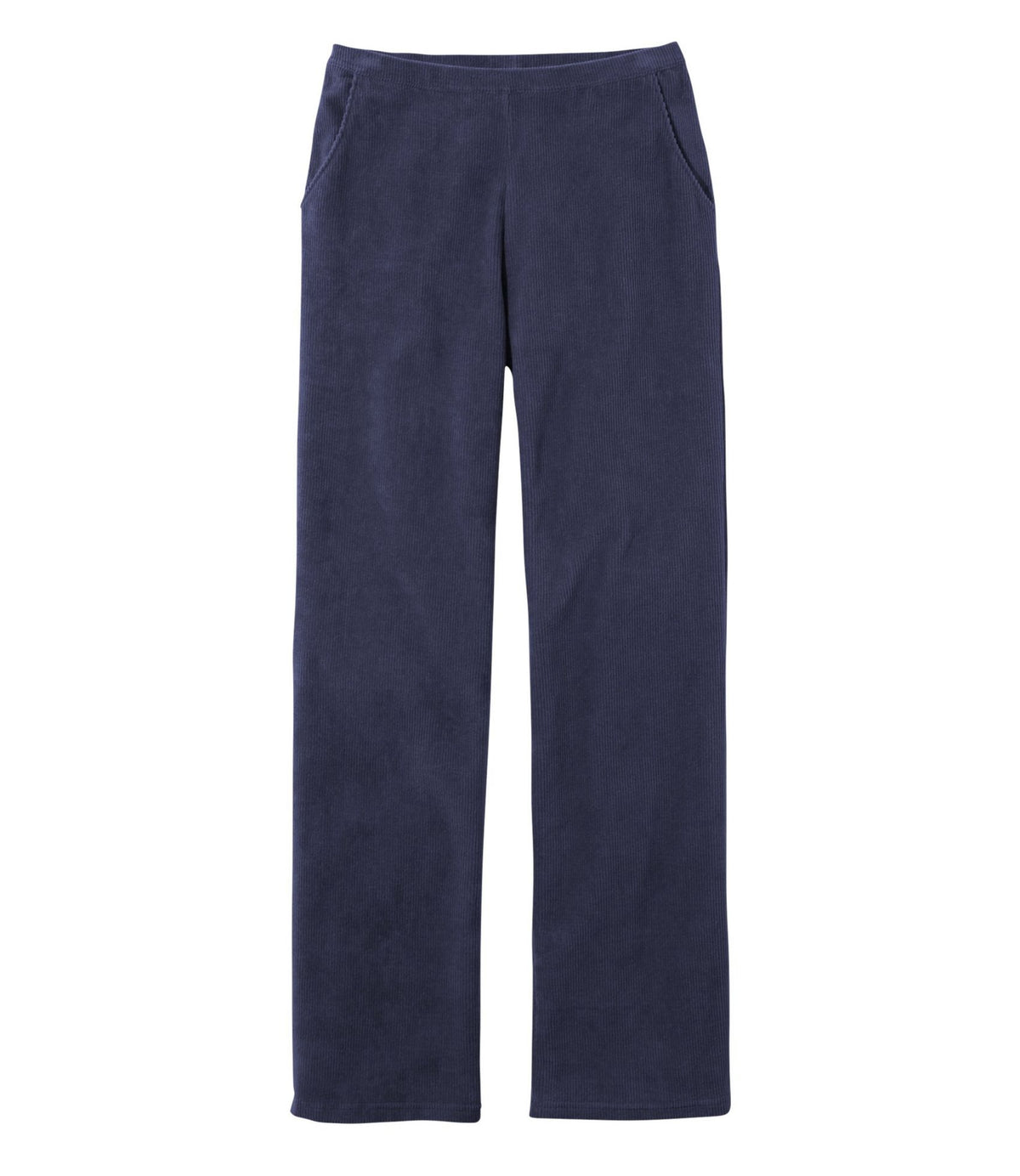 L.L.Bean Women's Perfect Fit Knit Cords, Straight-Leg Navy