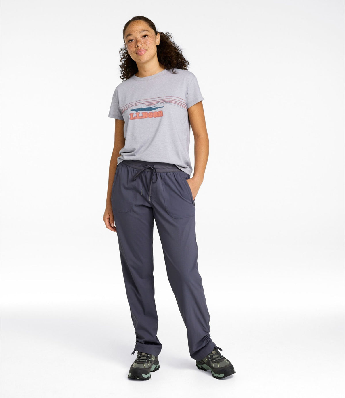 L.L.Bean Women's Vista Camp Pant, Straight Leg Dark Taupe