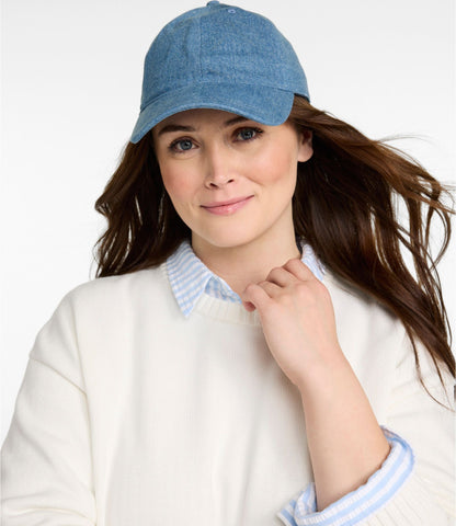 L.L.Bean Adults' L.L.Bean Sunwashed Baseball Cap Deep Blue