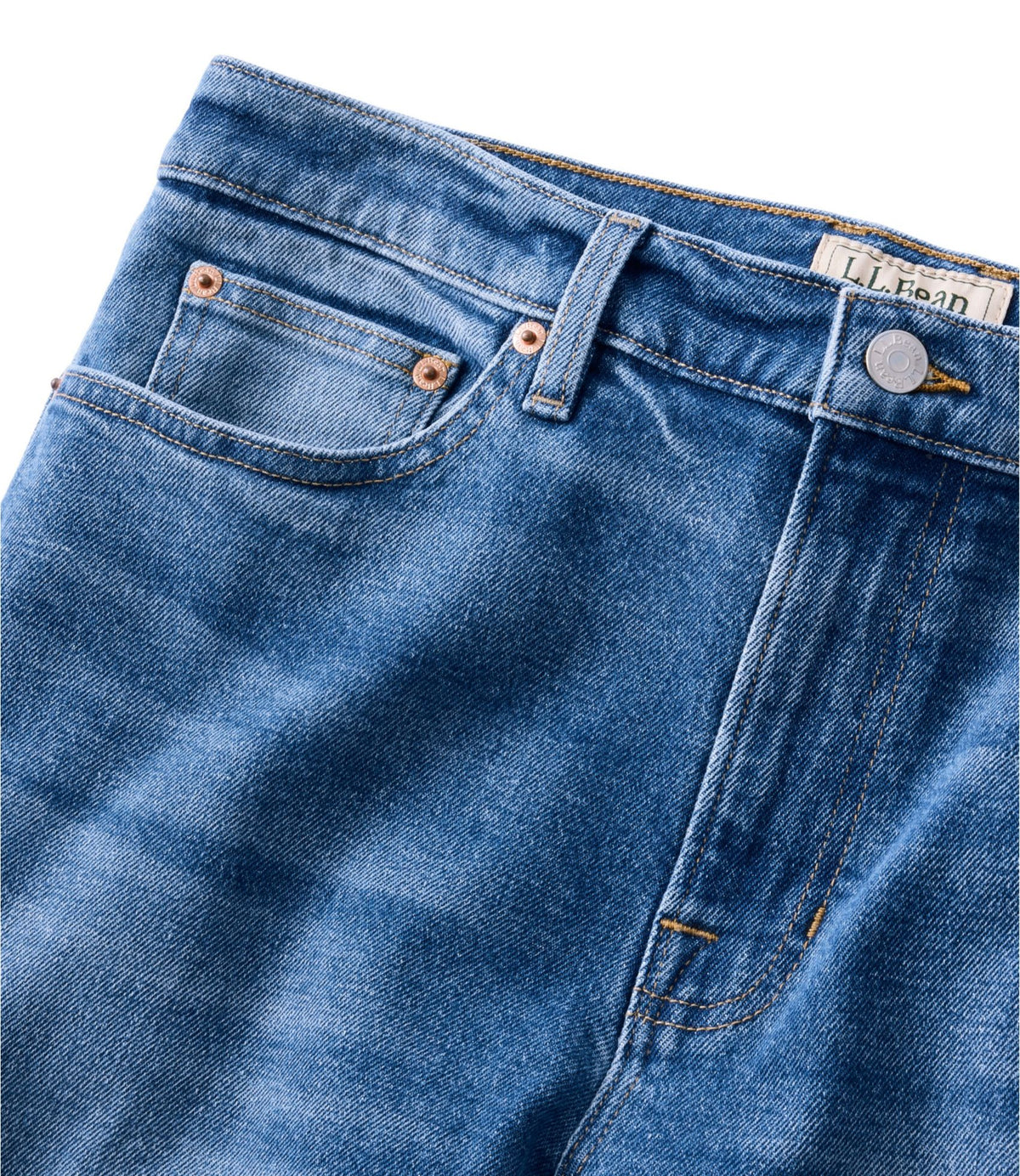 L.L.Bean Men's Heritage Jeans, Relaxed Fit Stonewashed
