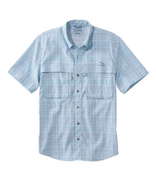 L.L.Bean Men's Tropicwear Shirt, Plaid Short-Sleeve