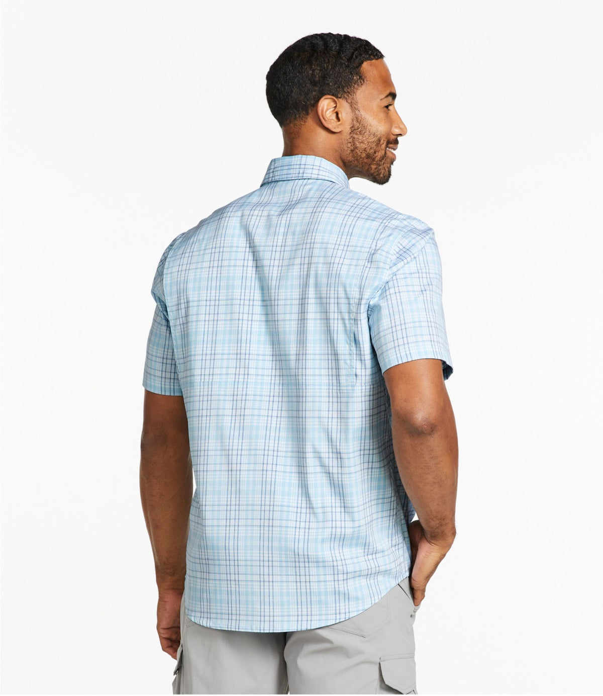 L.L.Bean Men's Tropicwear Shirt, Plaid Short-Sleeve